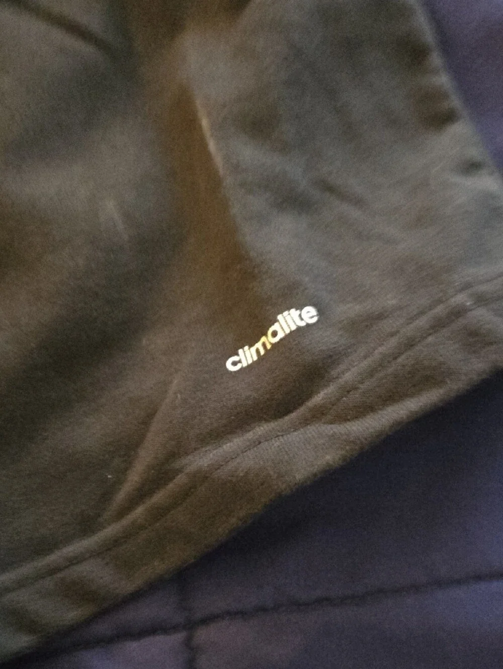 Adidas Black Athletic Shorts with White Side Panel